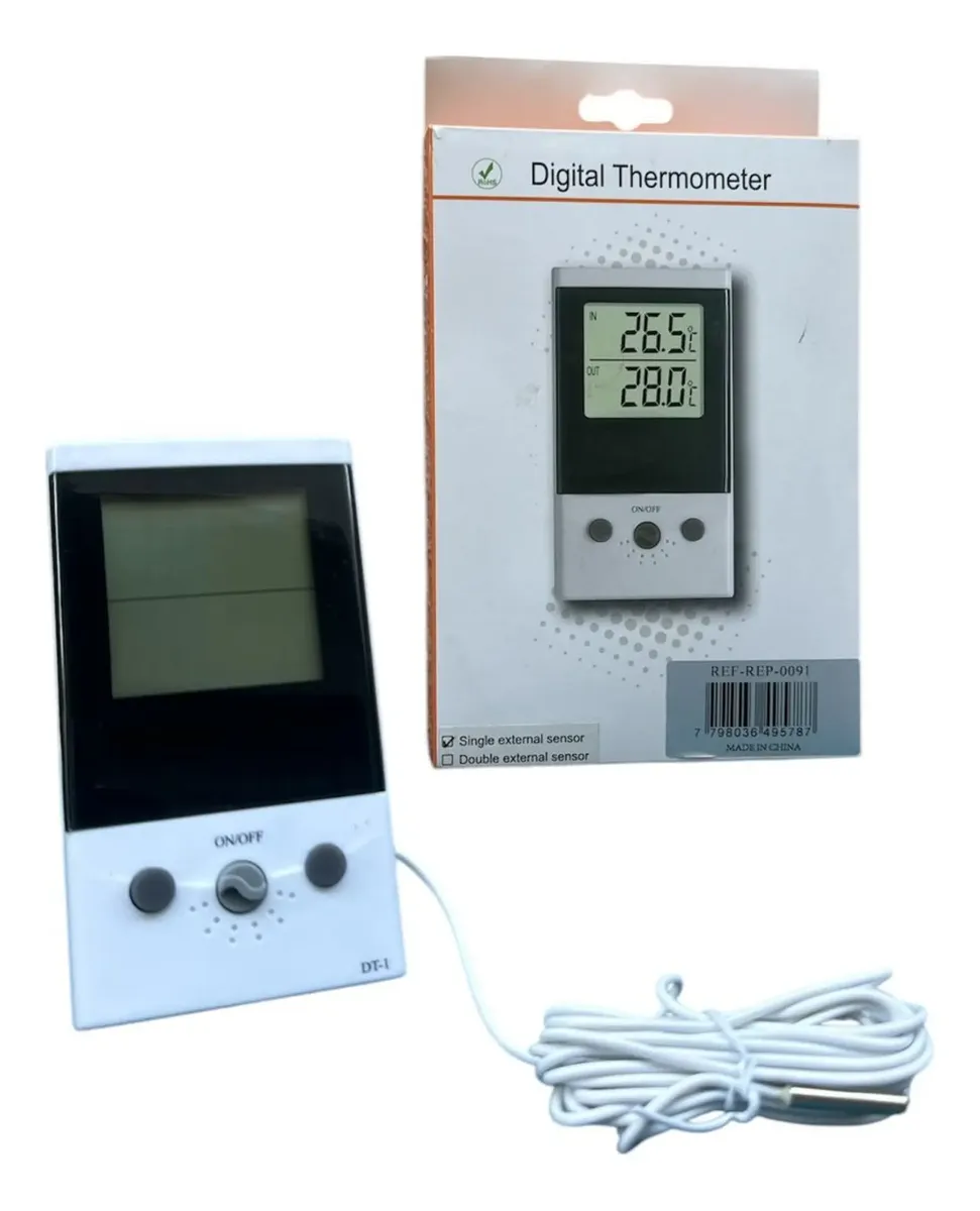 TERMOMETRO DUAL SCREEN TEM. INTERIOR Y A DISTANCIA