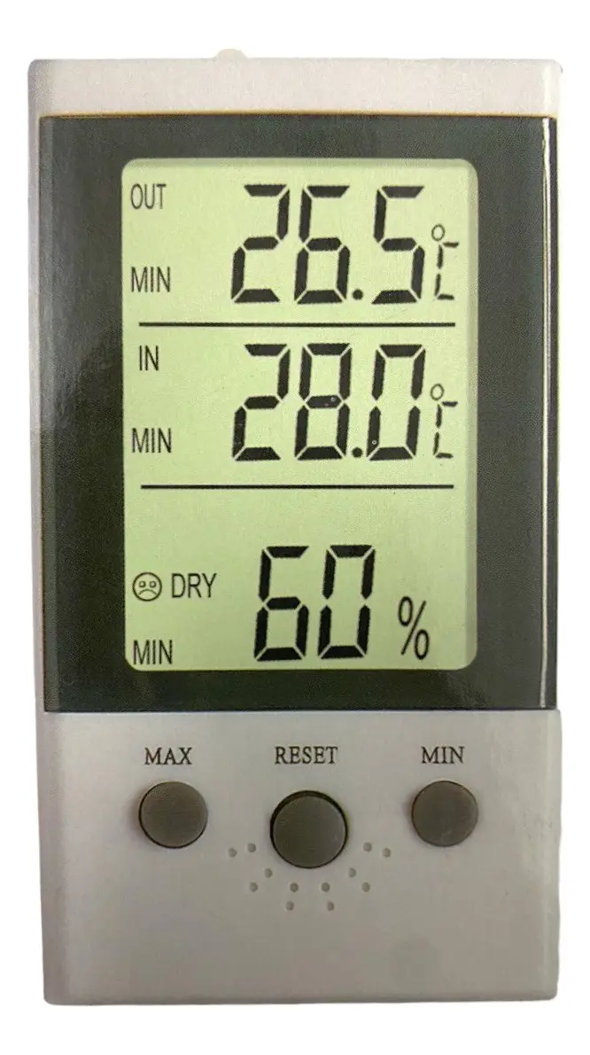 TERM. DIGITAL TEMP. INTERIOR/A DISTANCIA Y HUMEDAD