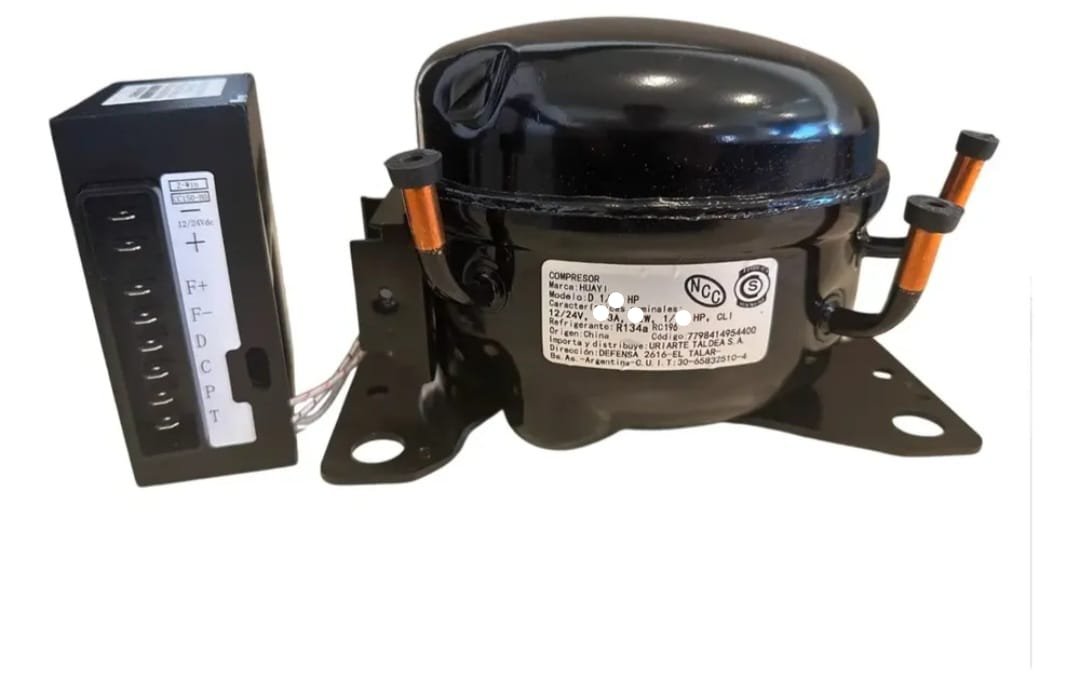 COMPRESOR HUAYI - R134A - 1/10 HP - 12V
